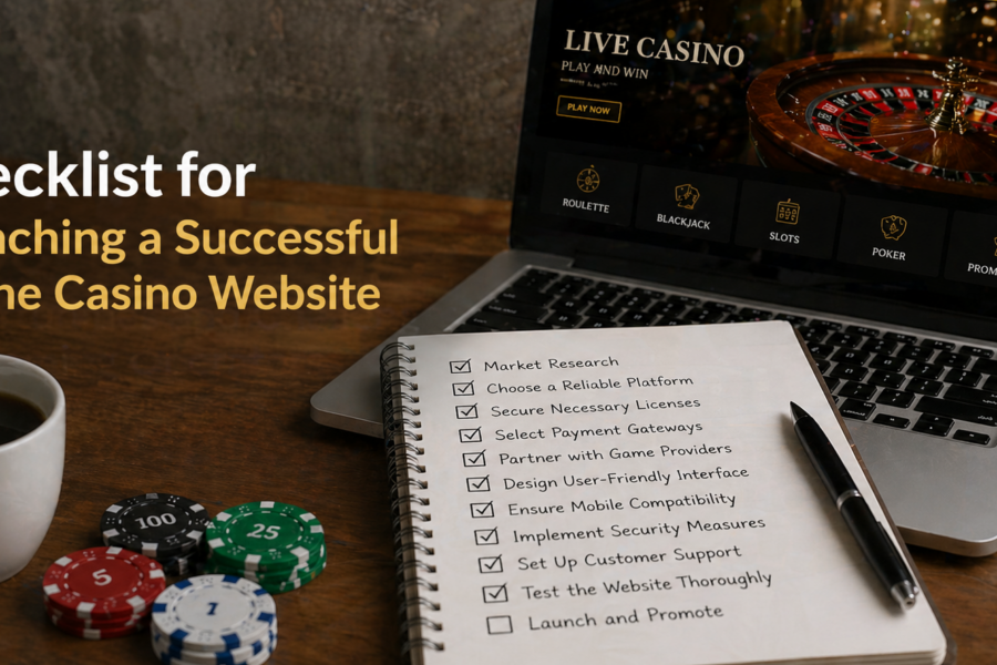 Checklist for Launching a Successful Online Casino Website