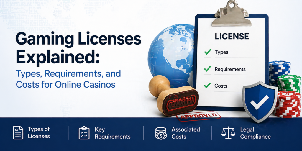 Gaming Licenses Explained: Types, Requirements, and Costs for Online Casinos