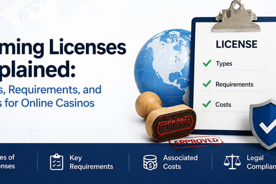 Gaming Licenses Explained: Types, Requirements, and Costs for Online Casinos