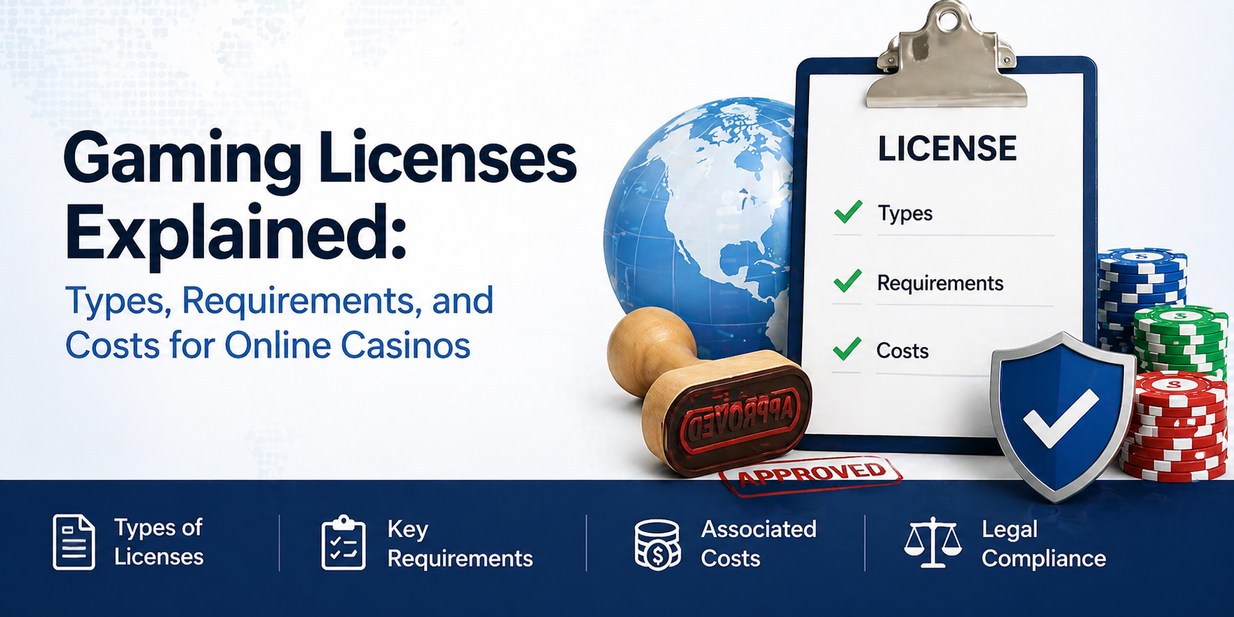 Gaming Licenses Explained: Types, Requirements, and Costs for Online Casinos